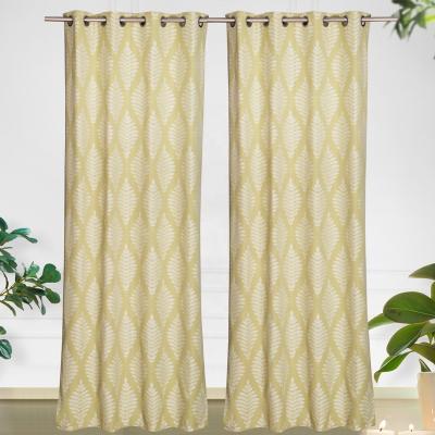 China Blackout New Design Living Room Cotton Home Window Curtain for sale