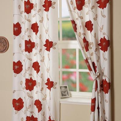 China European luxury wholesale flame retardant embroidery curtain for home use for sale