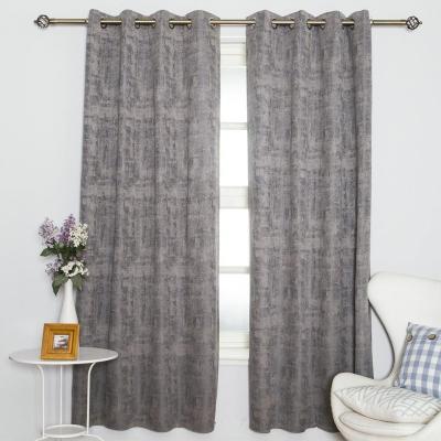 China Luxury American Blackout Curtain Designs With Decorative Metal Mesh for sale