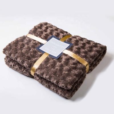 China Fire Retardant Flannel Throw Soft Plush Flannel Blanket Throws For Bed/Couch/Sofa/Desk for sale