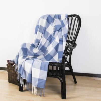 China Plaid Design Fire Retardant Blanket Made In China for sale