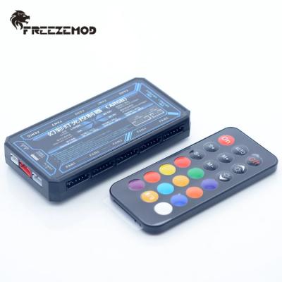 China 5V Computer Water Cooler Aurora RGB Rainbow Hub Motherboard Remote Control Sync CH-YKKZ-BX for sale