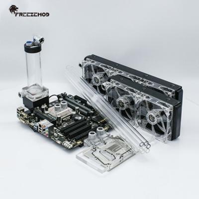 China CPU Computer Water Cooling Kit System LED Fan PETG Aluminum Tube Mount Heatsink Series. FREEZEMOD-BKH5 for sale