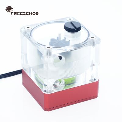 China Built-in Water Cooling Computer Water Cooler Water Pump Water Tank Total Size 7CM With Flow Indicator for sale