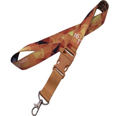 China Promotional Wholesale Promotional Lanyard Strap Custom Logo Dye Sublimation Printing Cell Phone Lanyard for sale