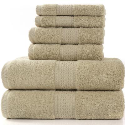 China Lazada Shopee Supplier Towels Bath Cotton Set 3 Pcs Hypoallergenic 100% Hypoallergenic Towel Set For Bathroom for sale