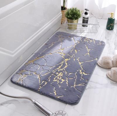 China New Absorbent Carpet Living Room Bedside Mat Bathroom Carpet Thickened Rabbit Hair Mat Soft Faux Rabbit Hair Mat Bedroom Bedside Mat Anti Slip And Absorbent for sale