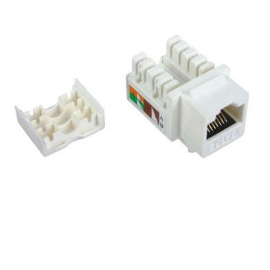 China Cat5e RJ45 Keystone Jack UTP Punch Down Toolless Keystone Jack ISO Standards for sale