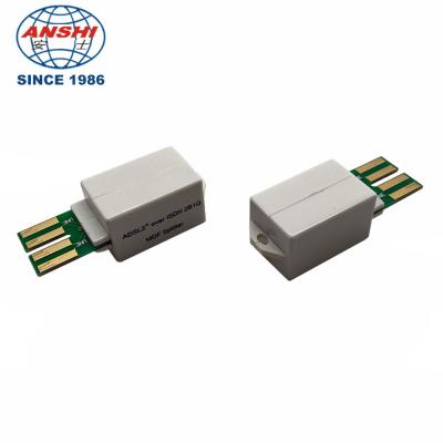 China ANSHI ADSL2 Over ISDN Splitter PBT Material Single Pair for sale