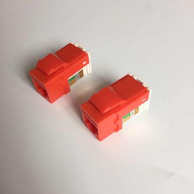 China UTP 90 Degree CAT6 RJ45 Keystone Jack Color Customized For Network Communication for sale