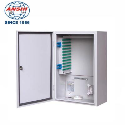 China 56.96 core optical fiber handover box, outdoor optical fiber ODF box, 72 optical fiber distribution box for sale