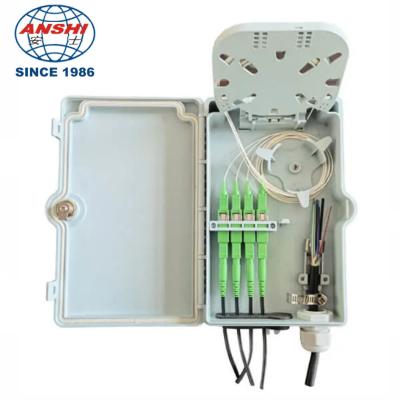 China ANSHI 4 Ports Fiber Access Termination Box FTTH Outdoor Fiber Optic Terminal Box for sale