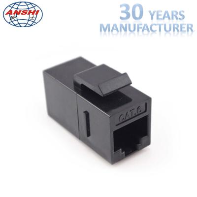 China Cat6 UTP RJ45 Keystone Jack , 8P8C Female Jack Inline Coupler Connector Adapter for sale