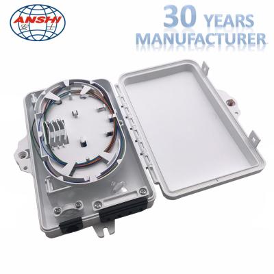 China 2 Core 4 Core 6 Core Wall Mount Termination Box Fiber Optic Distribution Box for sale