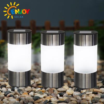 China ENJOYSOLAR Auto On/Off Switch Bollard Pathway Street Lawn Lights IP65 Waterproof Outdoor Garden Lighting Solar LED Light for sale