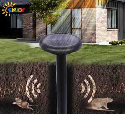 China Outdoor Waterproof Solar Powered Electronic Ultrasonic Mole Mouse Rodent Ultrasonic Reflector Garden/Yard/Outdoor ENJOYSOLAR New Design for sale