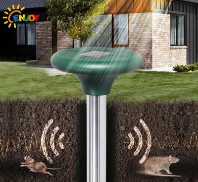 China ENJOYSOLAR Stainless Steel Rat Rodent Viable Ultrasonic Solar Mole Reflector Outdoor Waterproof Solar Reflector for sale