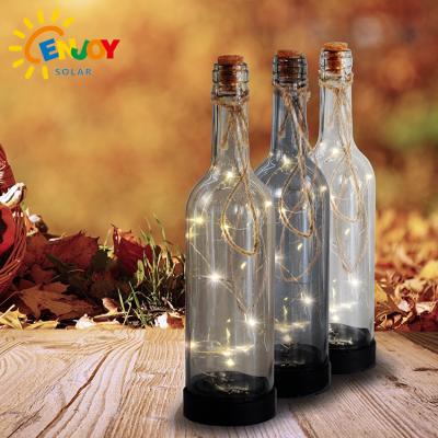 China ENJOYSOLAR LED Solar Lights Christmas Decoration Series Outdoor Solar Garden/Yard/Wine Bottle Jar Light for sale