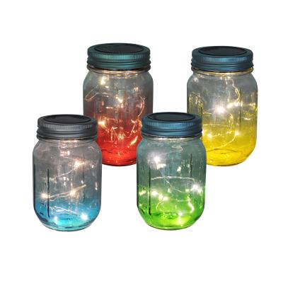 China Garden/Yard/Glass Jar Outdoor Dreamy Solar Fairy Light Enhanced Garden Outdoor Tree Lights Yard Decoration Hanging Lantern for sale