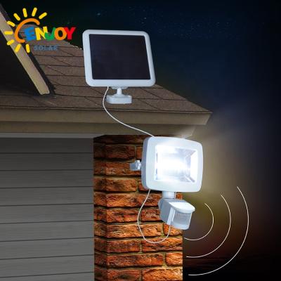 China Garden ENJOYSOLAR High Lumen LED Solar Garage Security Light PIR Motion Detector Sensor Pathway Driveway Wall Mount Solar Lights for sale