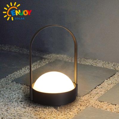 China Two Ways - Hanging and Table ENJOYSOLAR Battery Operated Garden Solar Yard Lamp Home Decoration Lights Outdoor Indoor Office LED Table Lights for sale