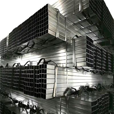 China Liquid Pipe BS1387 Hot Dip Galvanized Square 18x18 Steel Pipe / GI Steel Tube For Building Material for sale