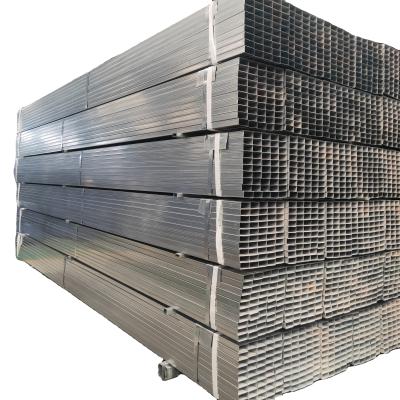 China Pipe Liquid Zinc Coated Steel Pipe Welded Corrugated Rectangular Tube And ERW Pipe For Construction for sale