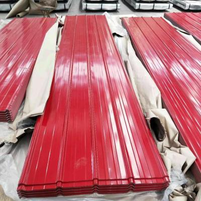 China Building Materials PPGL Prepainted Galvalume Steel Sheet Color Coated Corrugated Sheeting For Building for sale