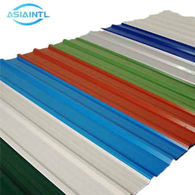 China 0.8mm galvanized color thin corrugated ppgi steel roofing construction durable cold rolled steel sheet steel sheet for sale