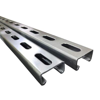 China Exported Steel Structural Galvanized Steel Channel C Channel Support System 1.5 Mm Thick C Channel Perforated Steel for sale