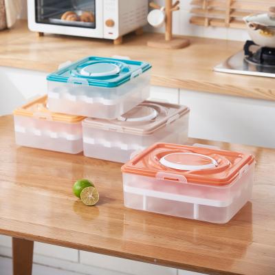 China Freshness Preservation Refrigerator egg storage box, food grade egg cartons, food preservation box, kitchen egg tray, egg rack, egg packaging box for sale