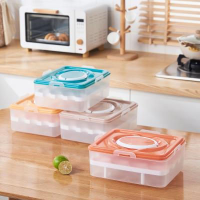 China Freshness Preservation Refrigerator egg storage box, food grade egg cartons, food preservation box, kitchen egg tray, egg rack, egg packaging box for sale