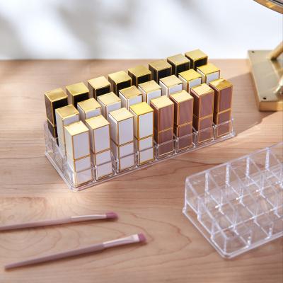 China Receive Acrylic nail polish display stand, multi-layer transparent nail salon display stand, eyeshadow palette, lipstick cosmetics shelf for sale