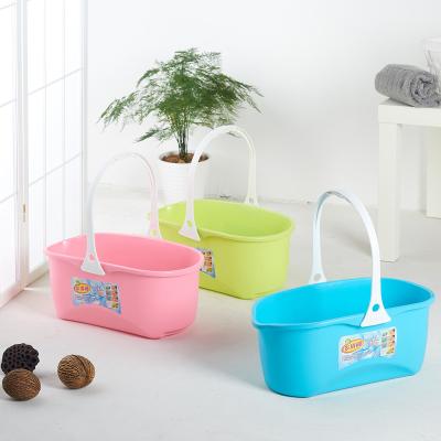 China Plastic Plastic floor mop bucket daily necessities household cleaning plastic mop dehydrated bucket mop bucket wholesale for sale