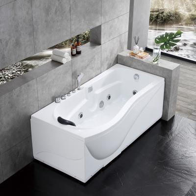 China Multi-Function Whirlpool Side Massage Double Side Skirted (Straight Skirt) Luxury Portable Freestanding Bathtub for sale