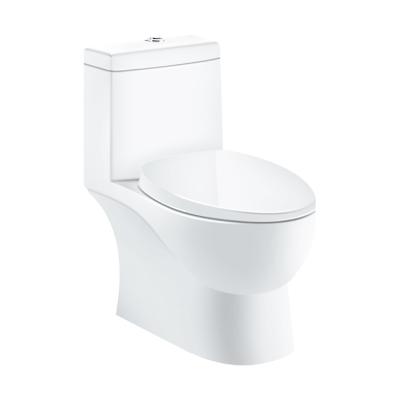 China Double-Flow Lavatory WC Close Coupled Bathroom Cloakroom Soft Closing Seat Cover Double Flush for sale