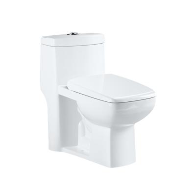 China Double-Flow Bathroom Fixed Double Flush One-Piece Siphonic Spray Toilet Cistern Price for sale