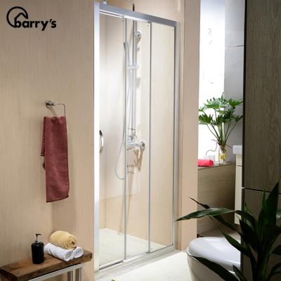 China Modern New Small Space Shower Room Single Track Glass Dedicated Three Way Linkage Shower Room for sale