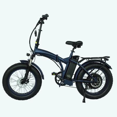 China Fat Alloy 20*4.0 Tire Aluminum Suspension Folding Electric Bike With 1000W Motor for sale