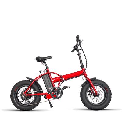 China 2022 New Aluminum Alloy Folding Electric Bike 16Inch Mini Beach 350W/500W Fat Road Model for sale