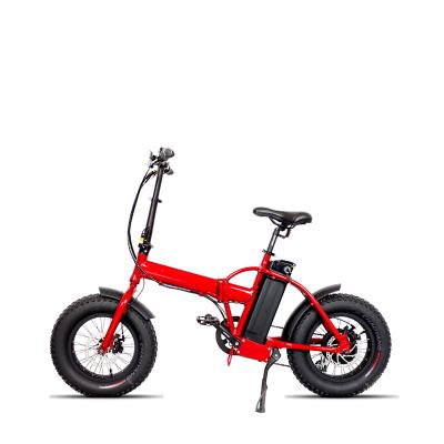 China Aluminum Alloy Foldable Beach Mini E-Bike 350W/500W Foldable Fat Wheel 16Inch Size Kids for sale