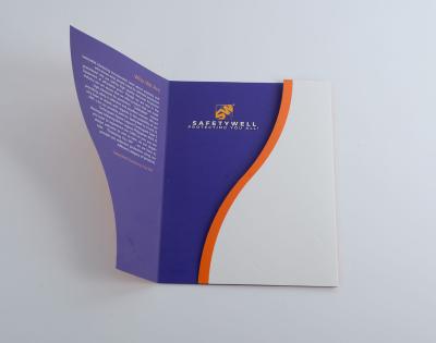 China Custom One Pocket Logo A4 Paper Presentation Folder Folders With Business Card Slot for sale