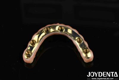 China Custom-made Ti-Bar Zirconia Hybrid Bridge For Comfort And Durability In Dental Restorations for sale