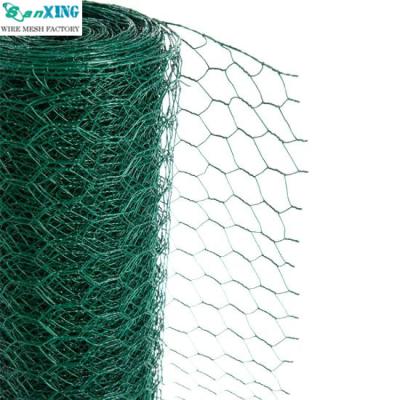 China Easily Assembled Interior Galvanized Hexagonal PVC Chicken Wire Mesh Netting for sale