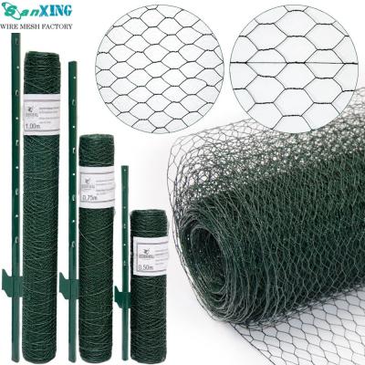 China Easily Assembled Anping PVC Coated Hexagonal Galvanized Chicken Wire Mesh for sale