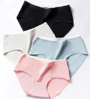 China Comfortable Air Underwear Antibacterial Cotton Ladies Sexy Girl Waist Japanese Lift Up Pure Color Briefs for sale