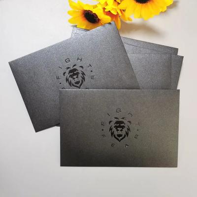 China Custom Wedding Luxury Shopping Card / Fancy Festival / Business Small Invitation Packaging Paper Envelope With Logo for sale