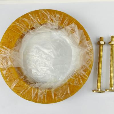 China Eco-Friendly Toilet Wax Ring Leak And Odor Proof Flangeless With Bolts Nuts Toilet Sealing Rings for sale