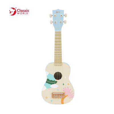 China Toy Classic World New Toys Musical Wooden Musical Instruments Learning Toys Electronic Guitar For Toddler Children for sale