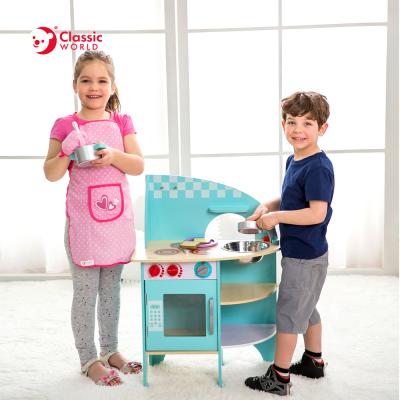 China Help develop your child's natural observation and social skills educational wooden pretend play kids toys kitchen set for sale